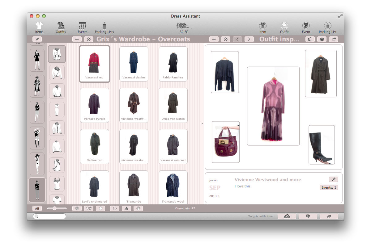 Dress Assistant Wardrobe Organizer Official Website Items And Outfits