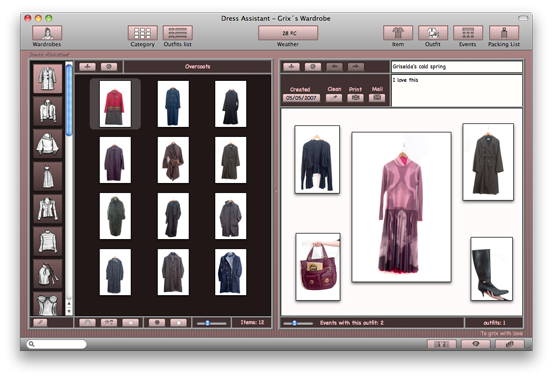 Dress Assistant By Wardrobe Organizer Software For Mac Os X